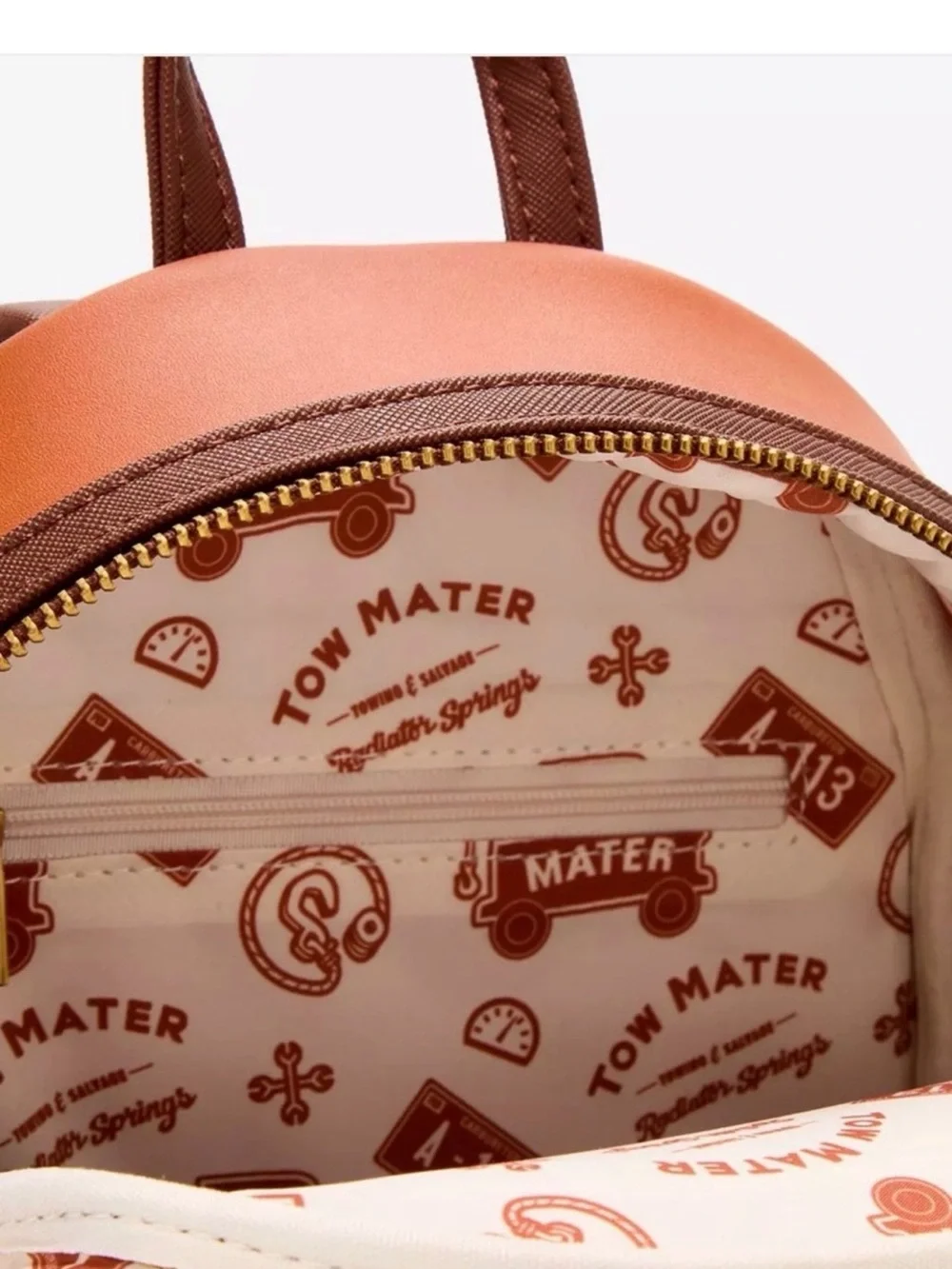 Disney Pixar Mater Loungefly Backpack & Matching Wallet Set